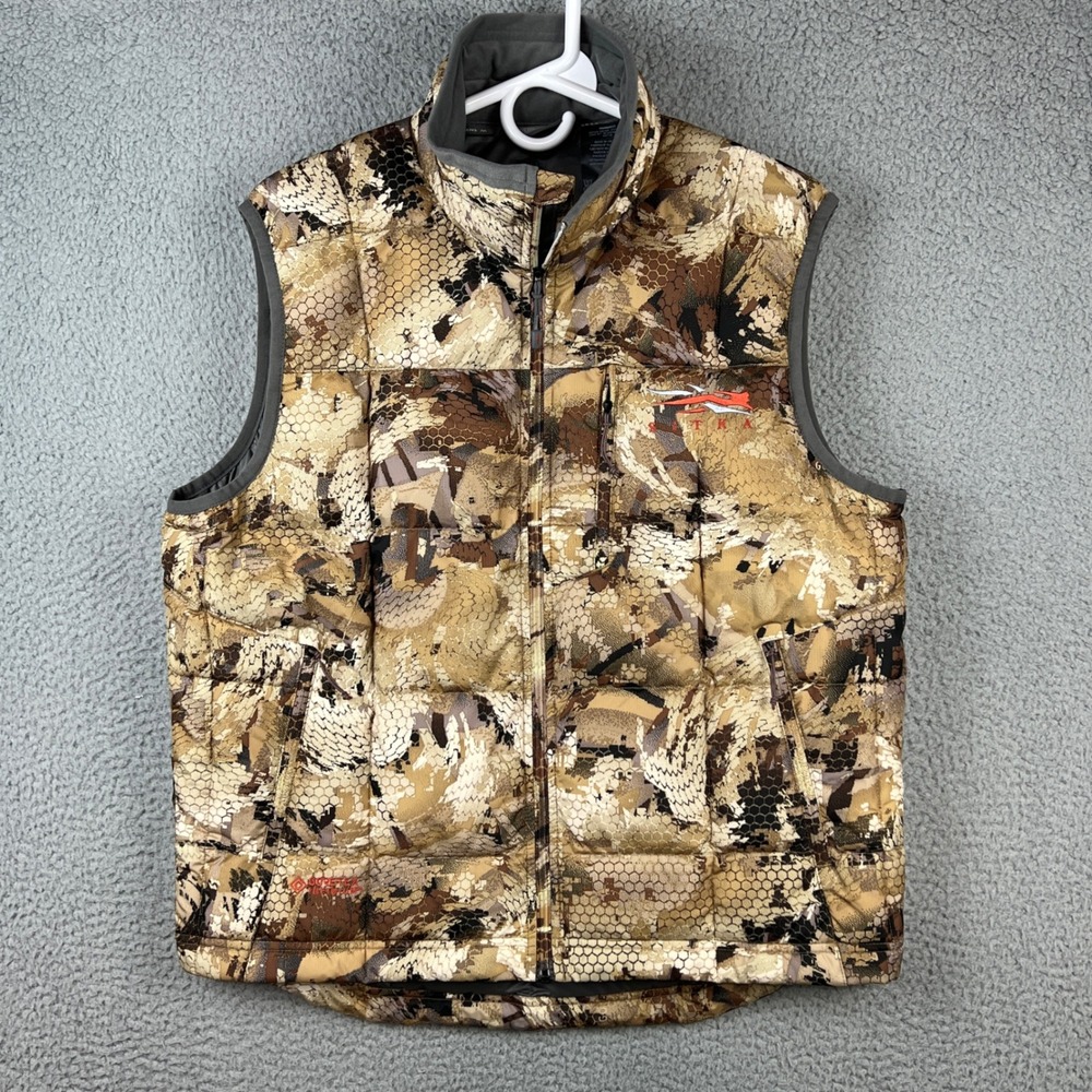 Sitka Gear Fahrenheit Vest Mens M Optifade Marsh Camo Gore-Tex Infinium Down